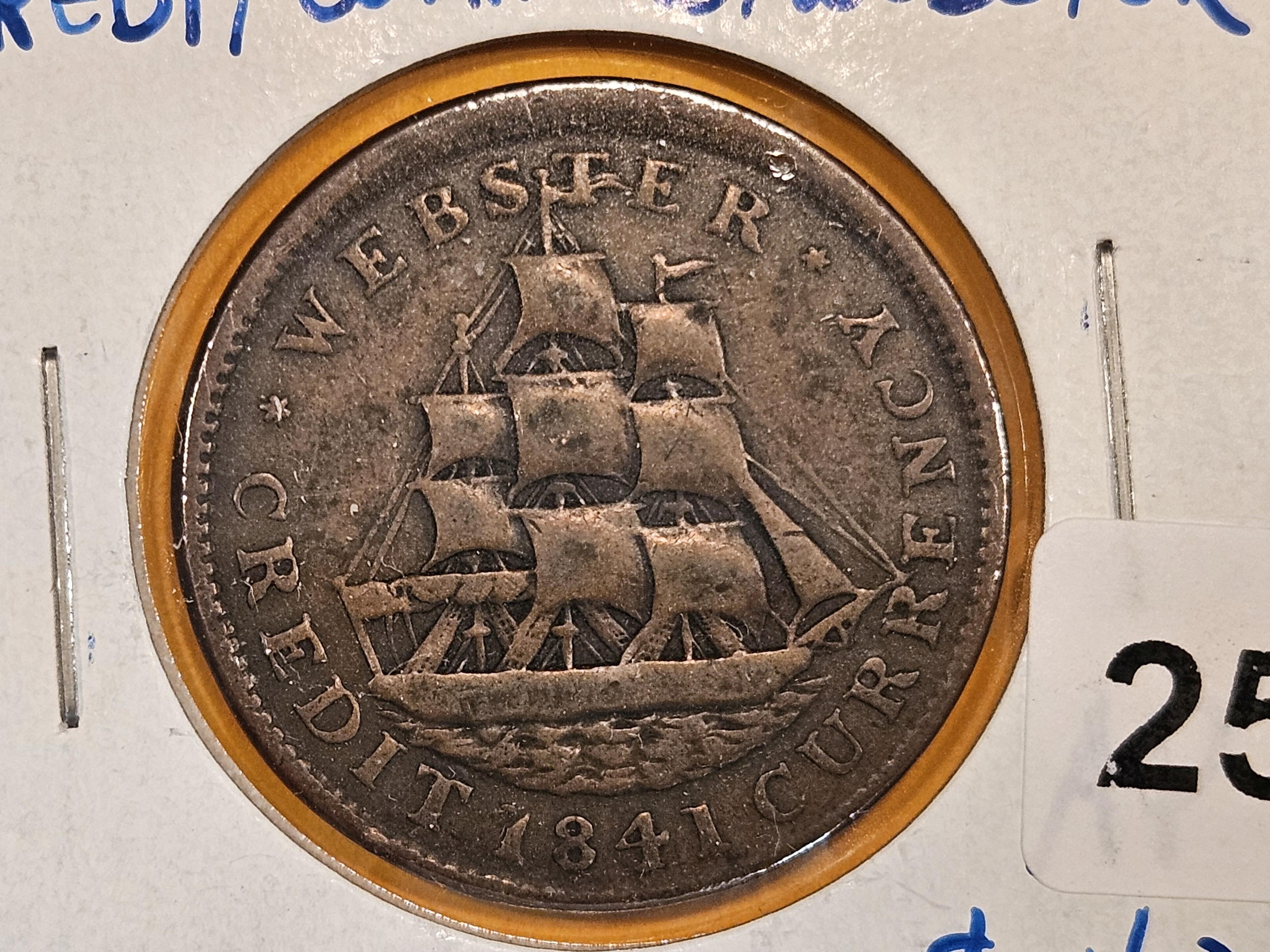 1841 Hard Times Token