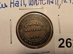 1863 Civil War Token Merchant's Token in Extra Fine