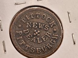 1863 Civil War Token Merchant's Store Card