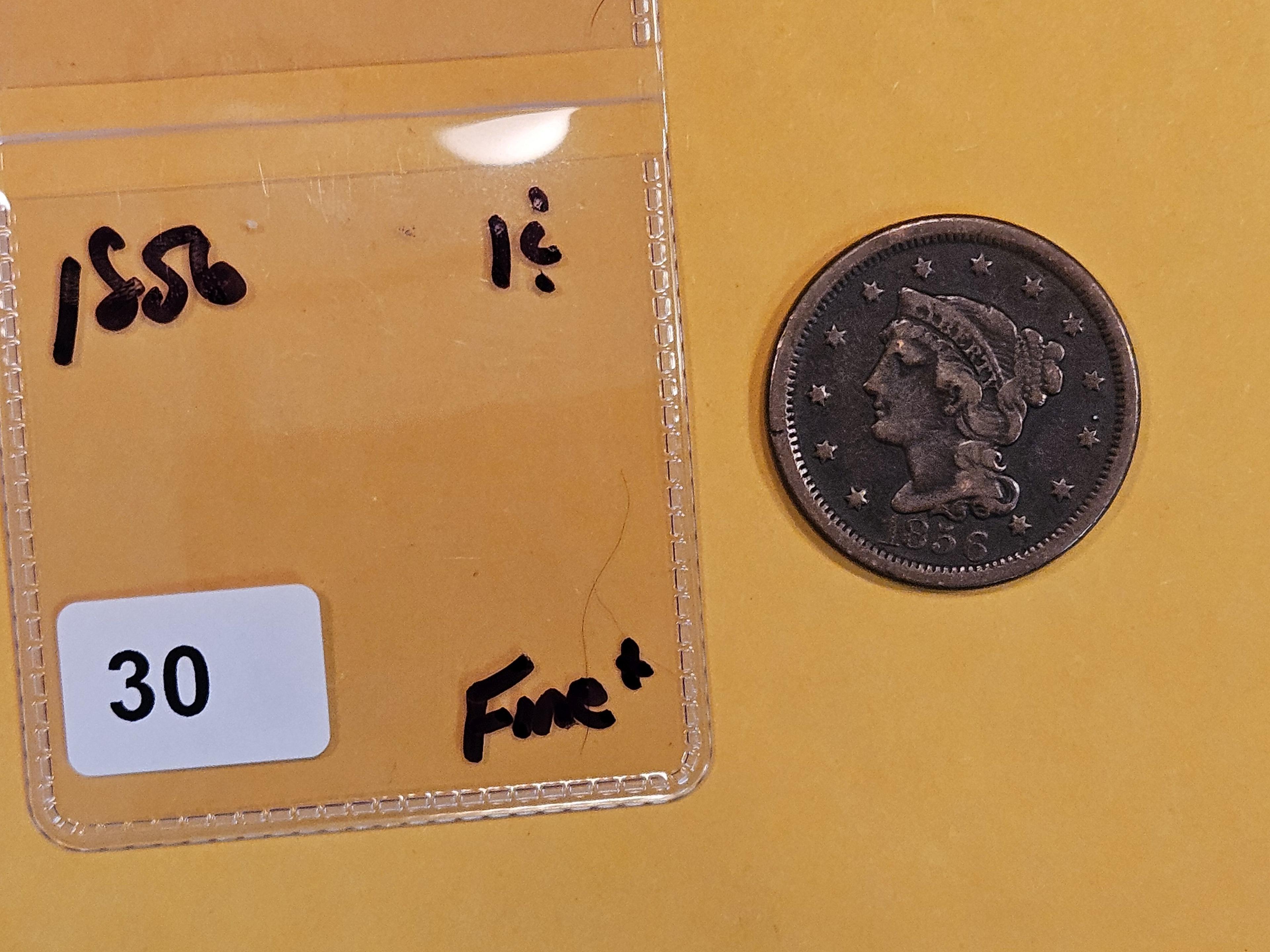 1856 Braided hair Large Cent