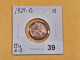 Brilliant Uncirculated 1929-D Wheat cent
