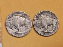 1926 and 1927 Buffalo Nickels