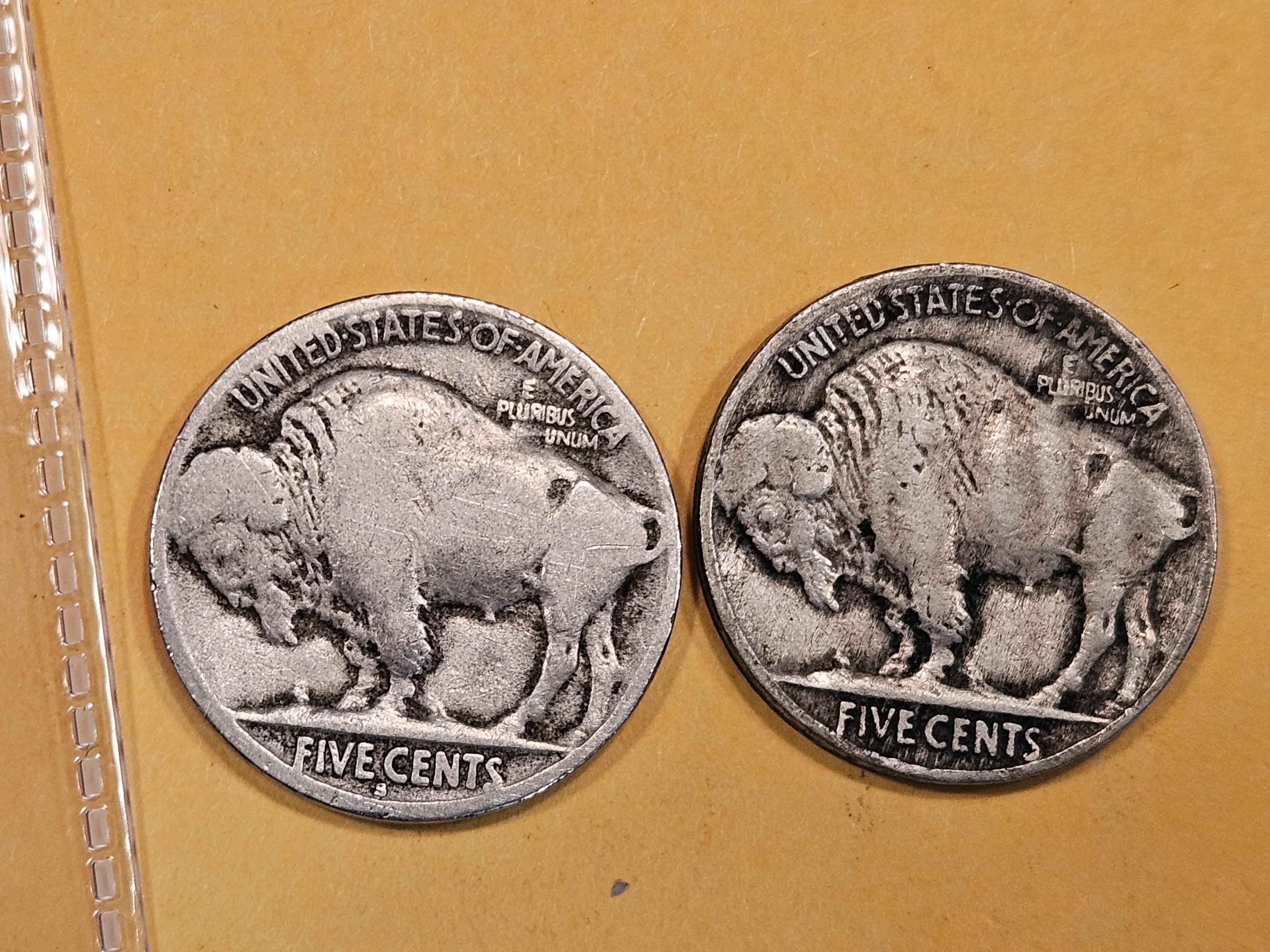 Two little better Buffalo Nickels