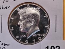 GEM Proof Deep Cameo 1970-S Kennedy half Dollar