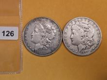 1878 and 1892 Morgan Dollars