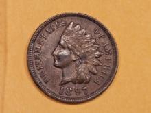 Cool, About Uncirculated, Indian cent Love Token