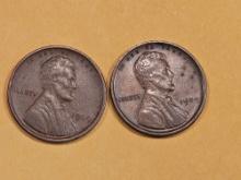 1909-P and 1909-VDB Wheat cents