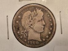 * Better Date 1900-O Barber Quarter in Very Good plus