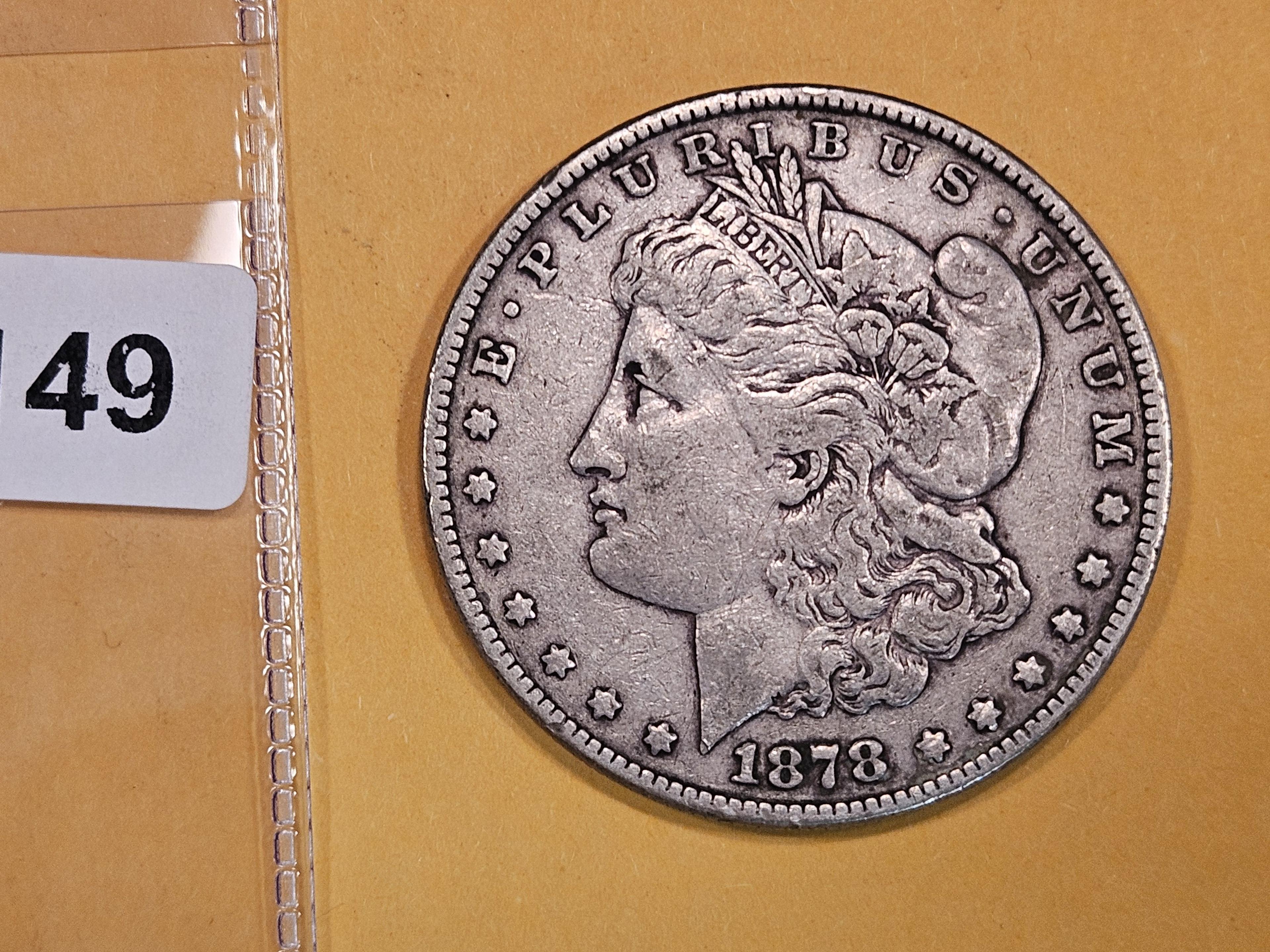 1878 Morgan Dollar in Very Fine plus