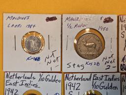 Ten mixed World Coins