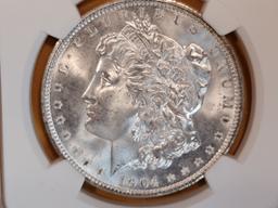 GEM! NGC 1904-O Morgan Dollar in Mint State 65