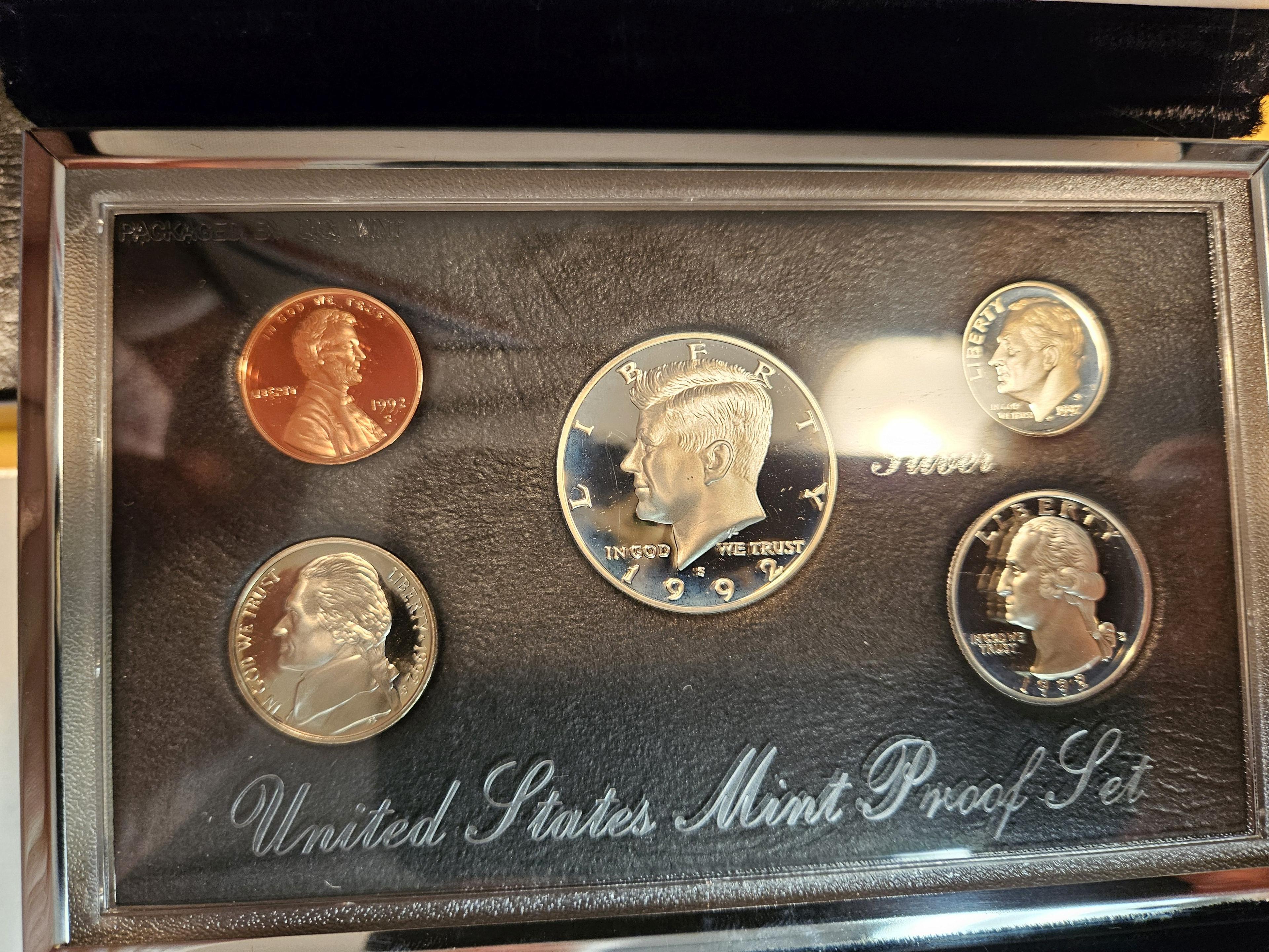 1992 US SILVER Proof PREMIER Set