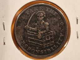 1833 Hard Times Token in VF-XF