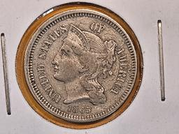 1865 Three Cent Nickel