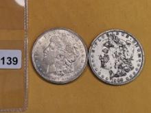 1921 and 1900-O Morgan Dollars