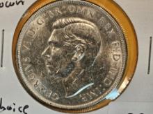 ** KEY ** 1938 Australia Silver Crown in Choice Brilliant Uncirculated!