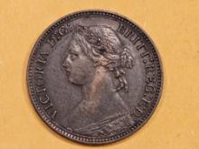 1878 British farthing