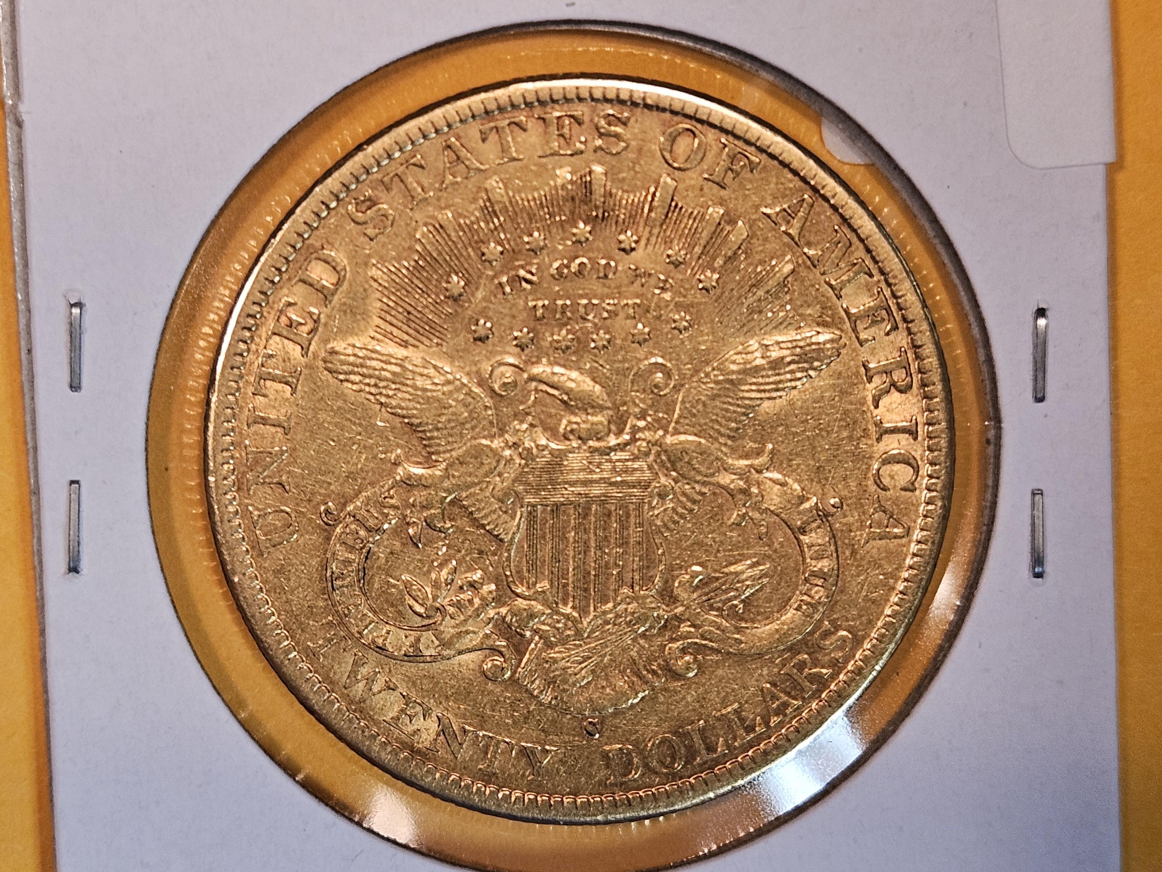 GOLD! 1889-S Gold Liberty Head Twenty Dollar Double Eagle