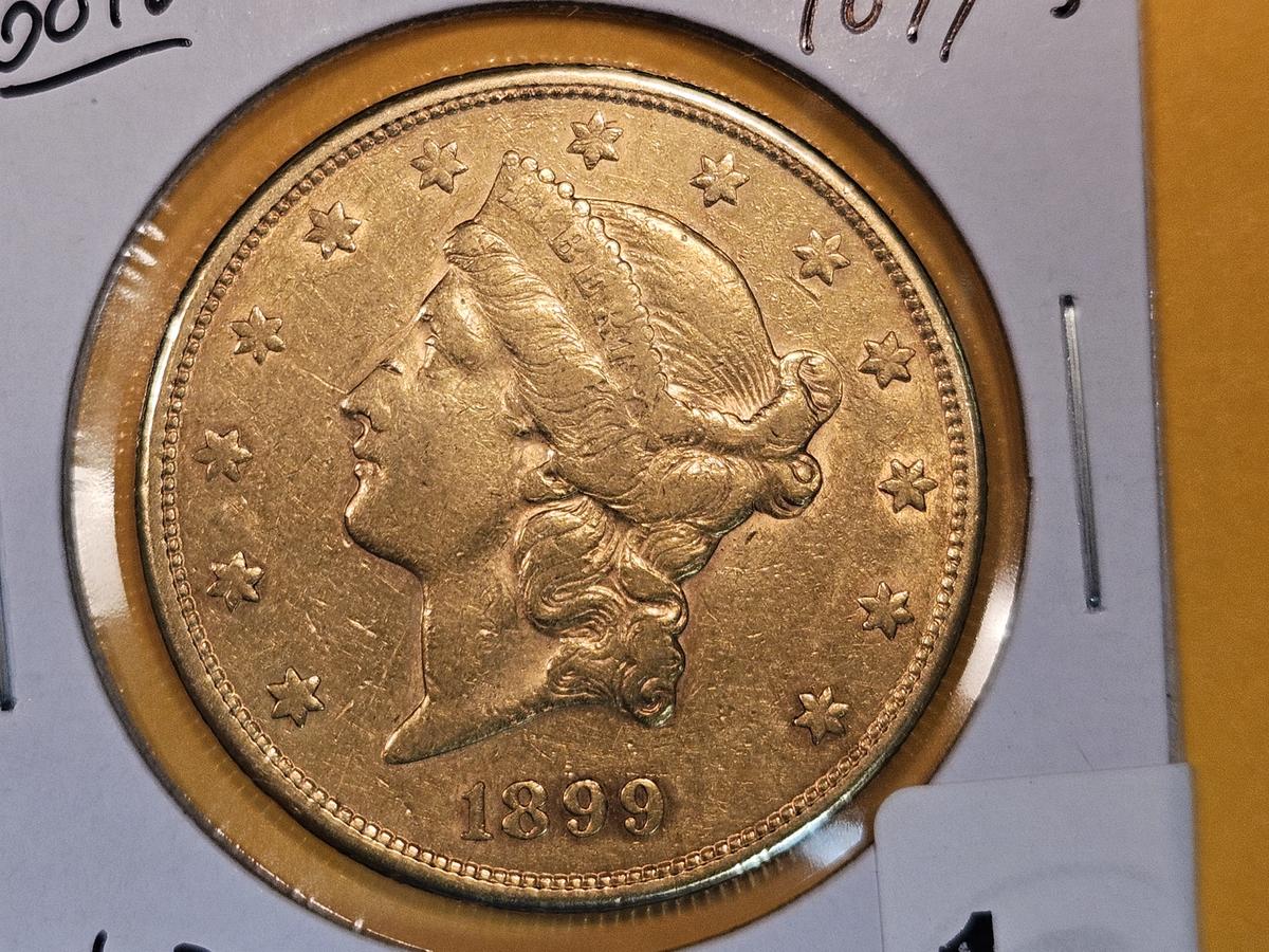 GOLD! 1889-S Gold Liberty Head Twenty Dollar Double Eagle