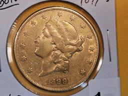 GOLD! 1889-S Gold Liberty Head Twenty Dollar Double Eagle