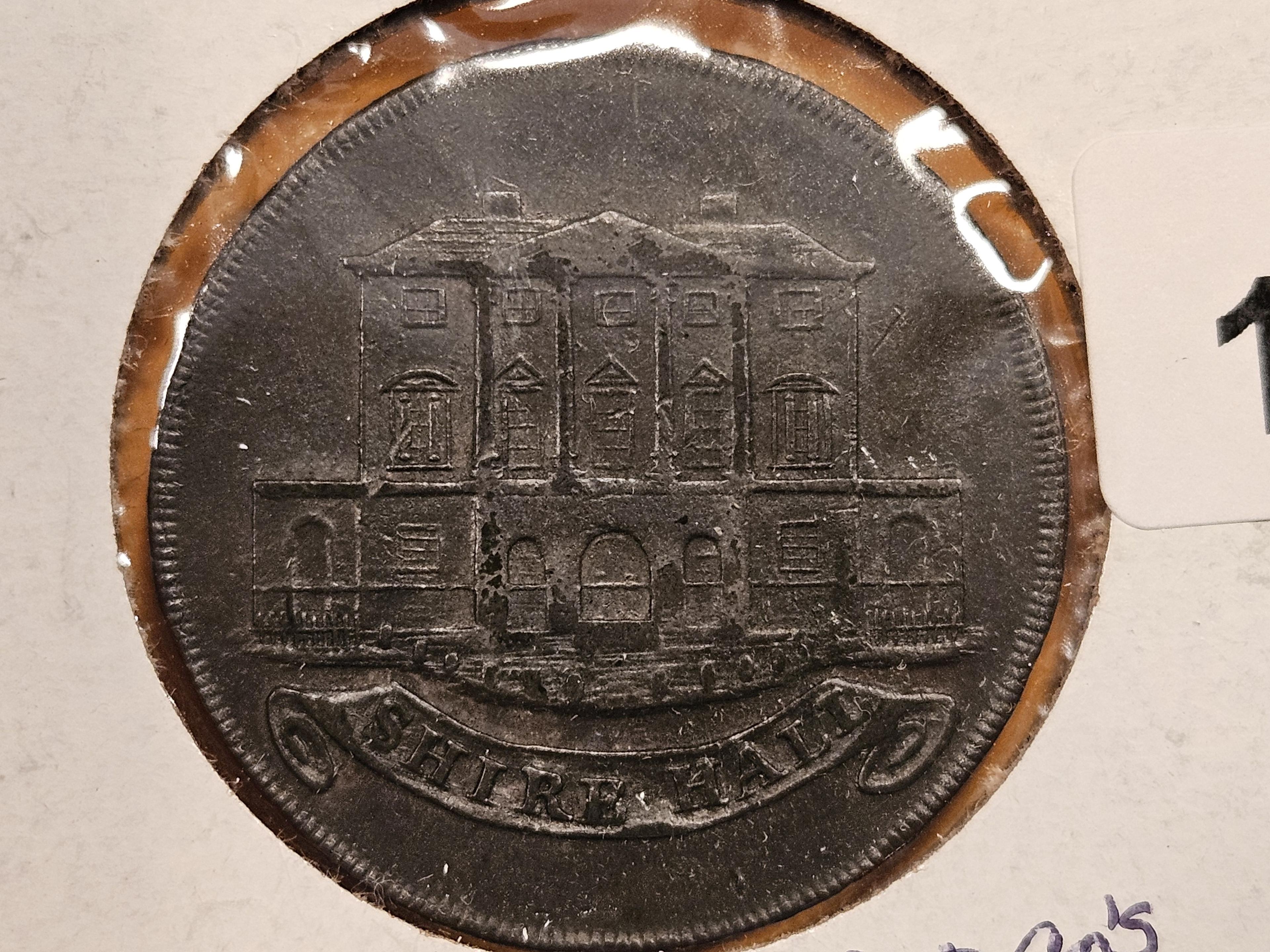 CONDER TOKEN! 1794 Essex-Chelmsford Half-penny in Extra Fine