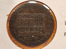 CONDER TOKEN! 1793 Somerset-Bristol Half Penny