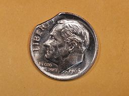 ERROR! Very Choice Brilliant Uncirculated 1966 Roosevelt Dime