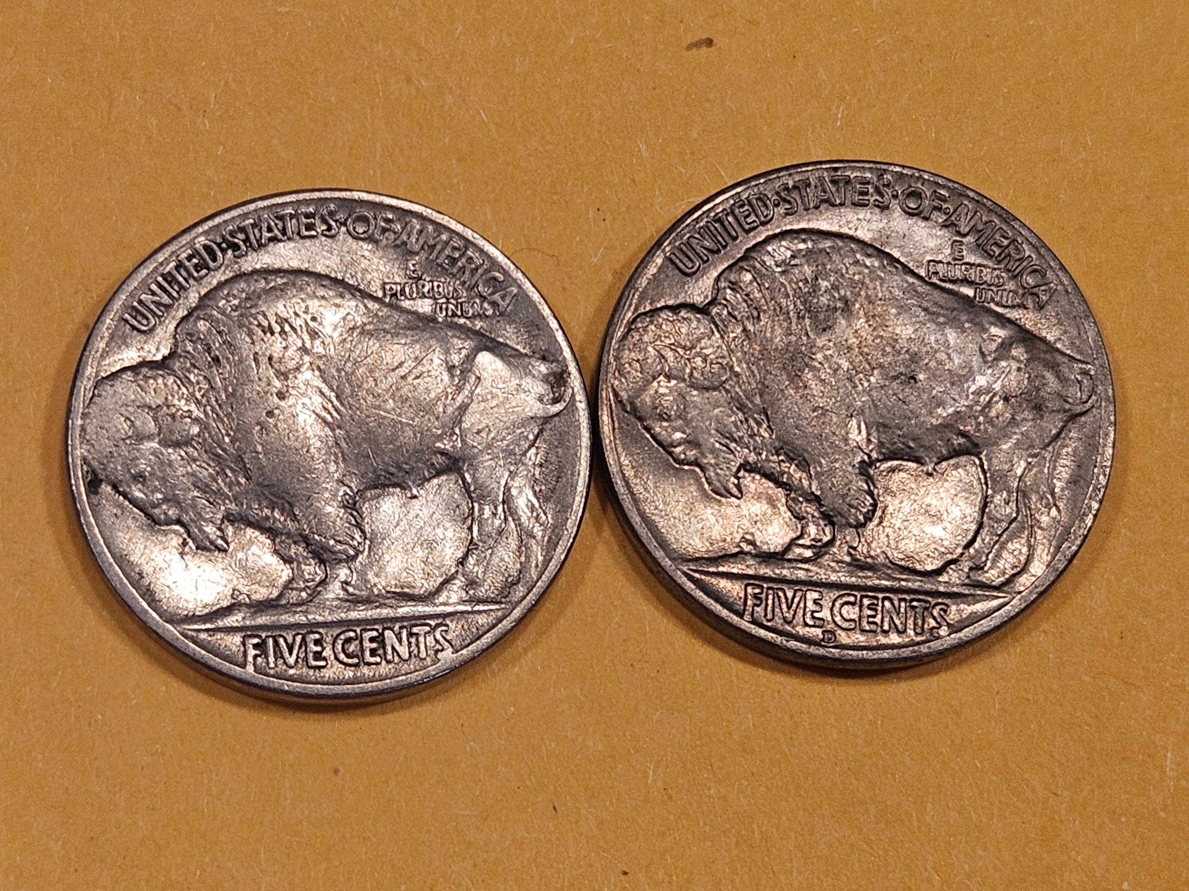 1926 and 1927 Buffalo Nickels