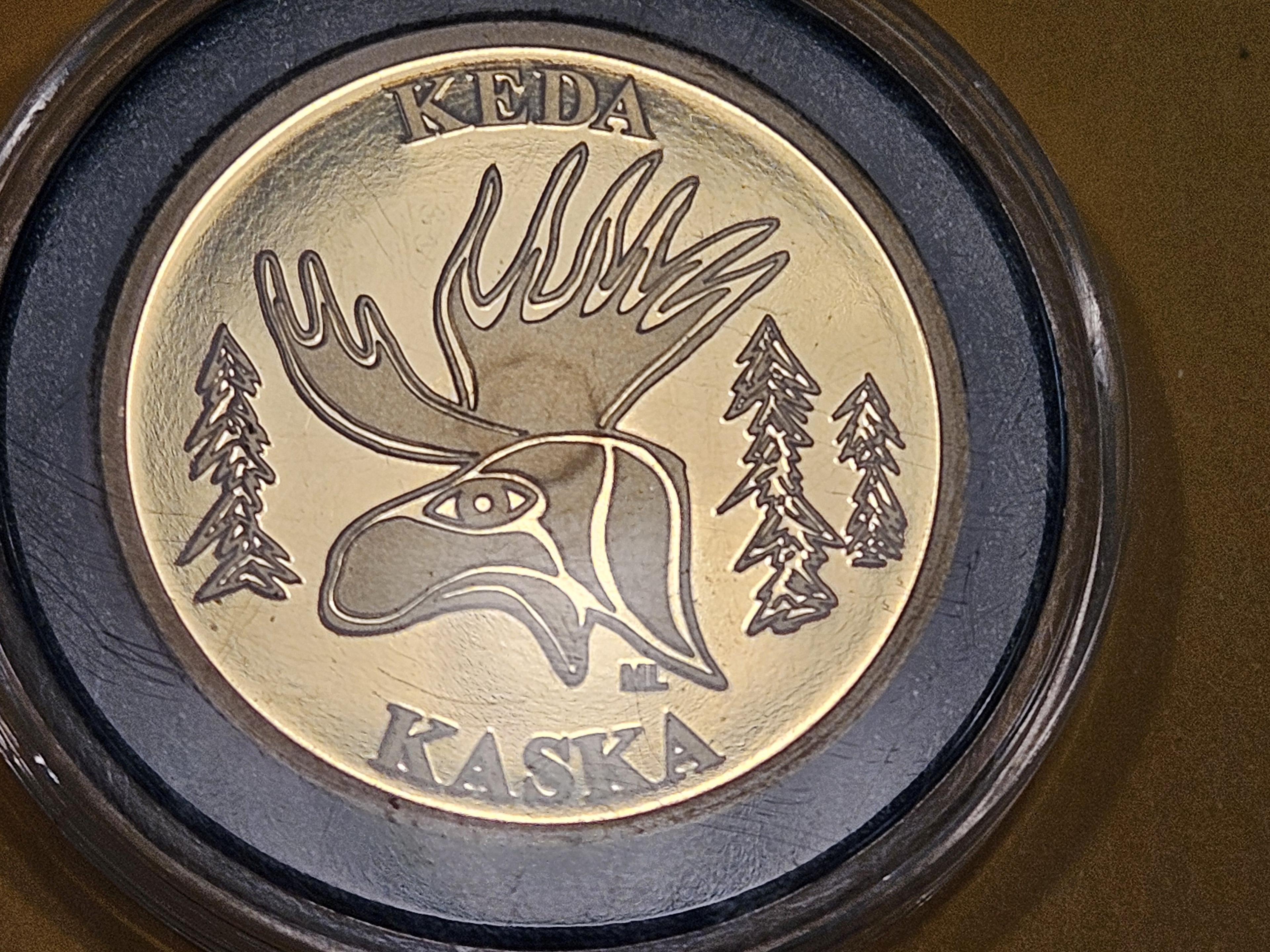 ** RARE ** GOLD! 2018 Yukon Mint KEDA KASKA .9999 Fine One Ounce GOLD Coin!