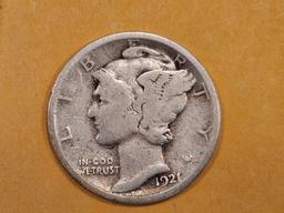 * KEY DATE 1921 Mercury Dime