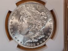 NGC 1883-O Morgan Dollar in Mint State 64