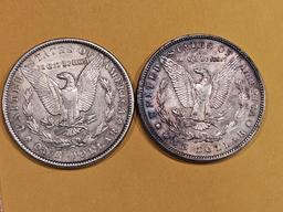 1884 and 1900 Morgan Dollars