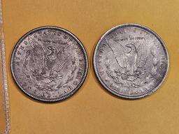 1880-S and 1890 Morgan Dollars