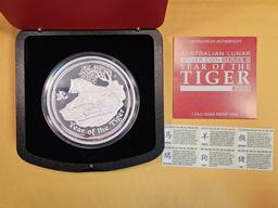 Gigantapottamus 2010 Australian ONE KILO Silver Proof Thirty Dollar Coin