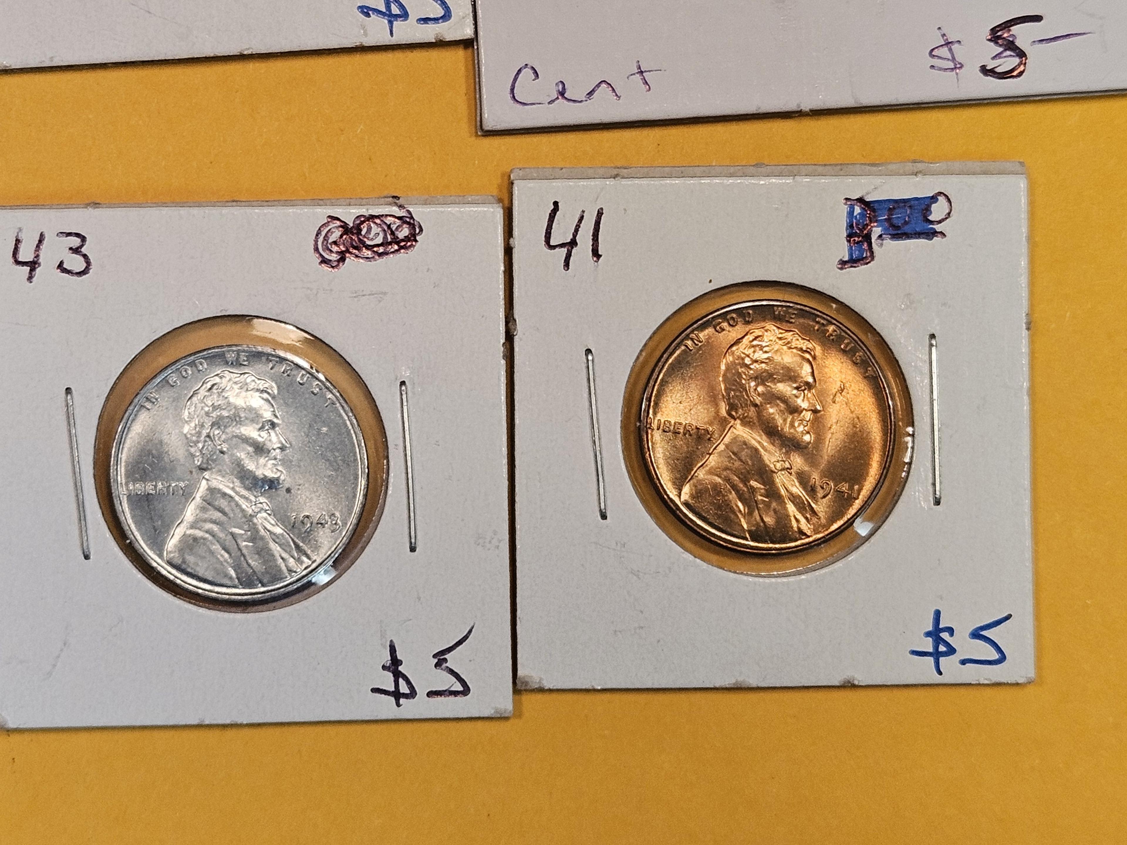 Eight Very Choice to GEM Brilliant uncirculated Wheat Cents