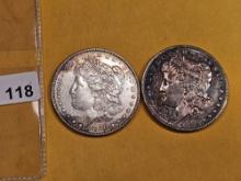 1880 and 1890-S Morgan Dollars