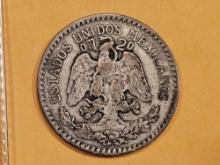 1919 Mexico silver 50 centavos