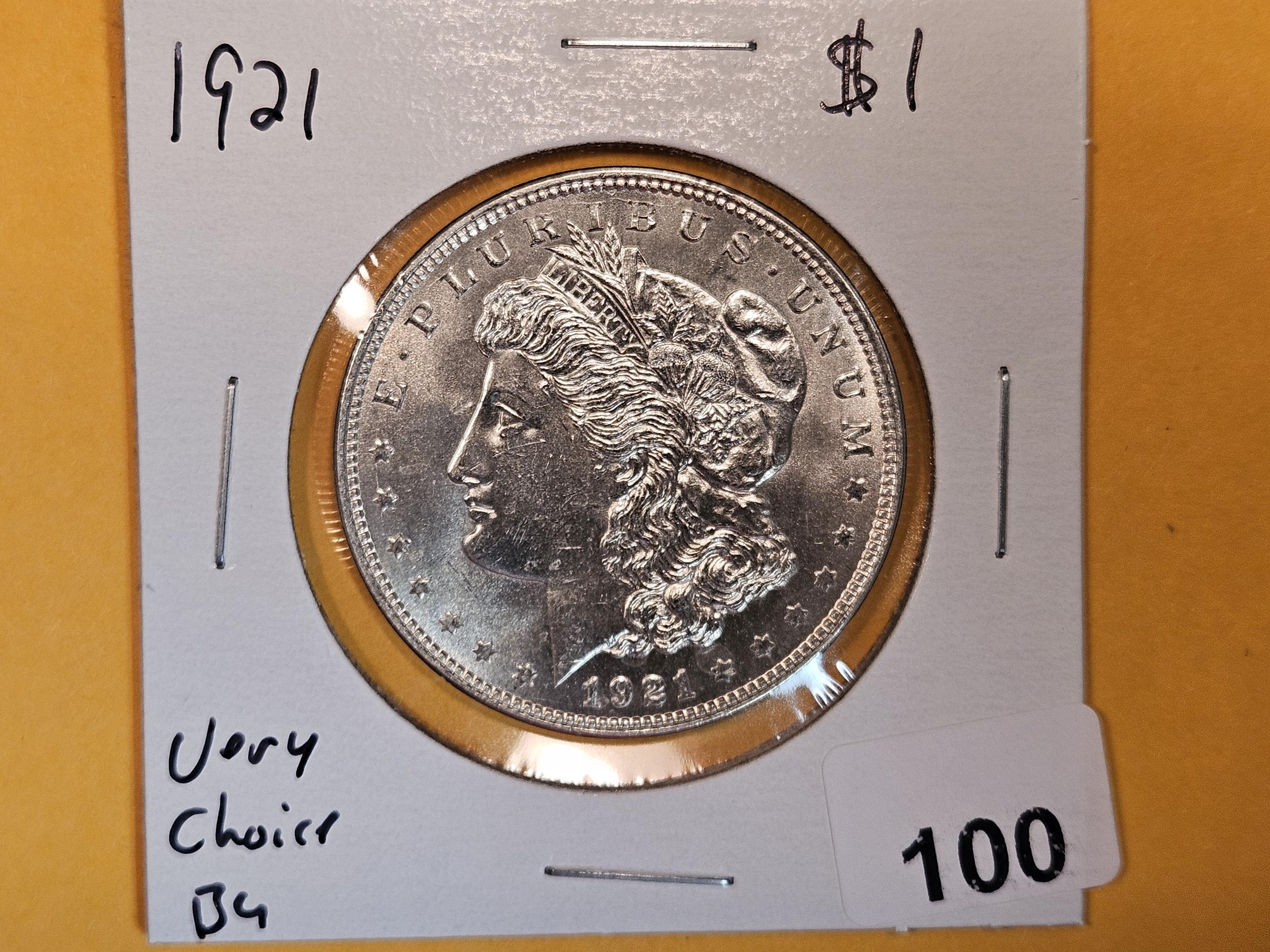 1921 Morgan Dollar in Very Choice Brilliant Uncirculated