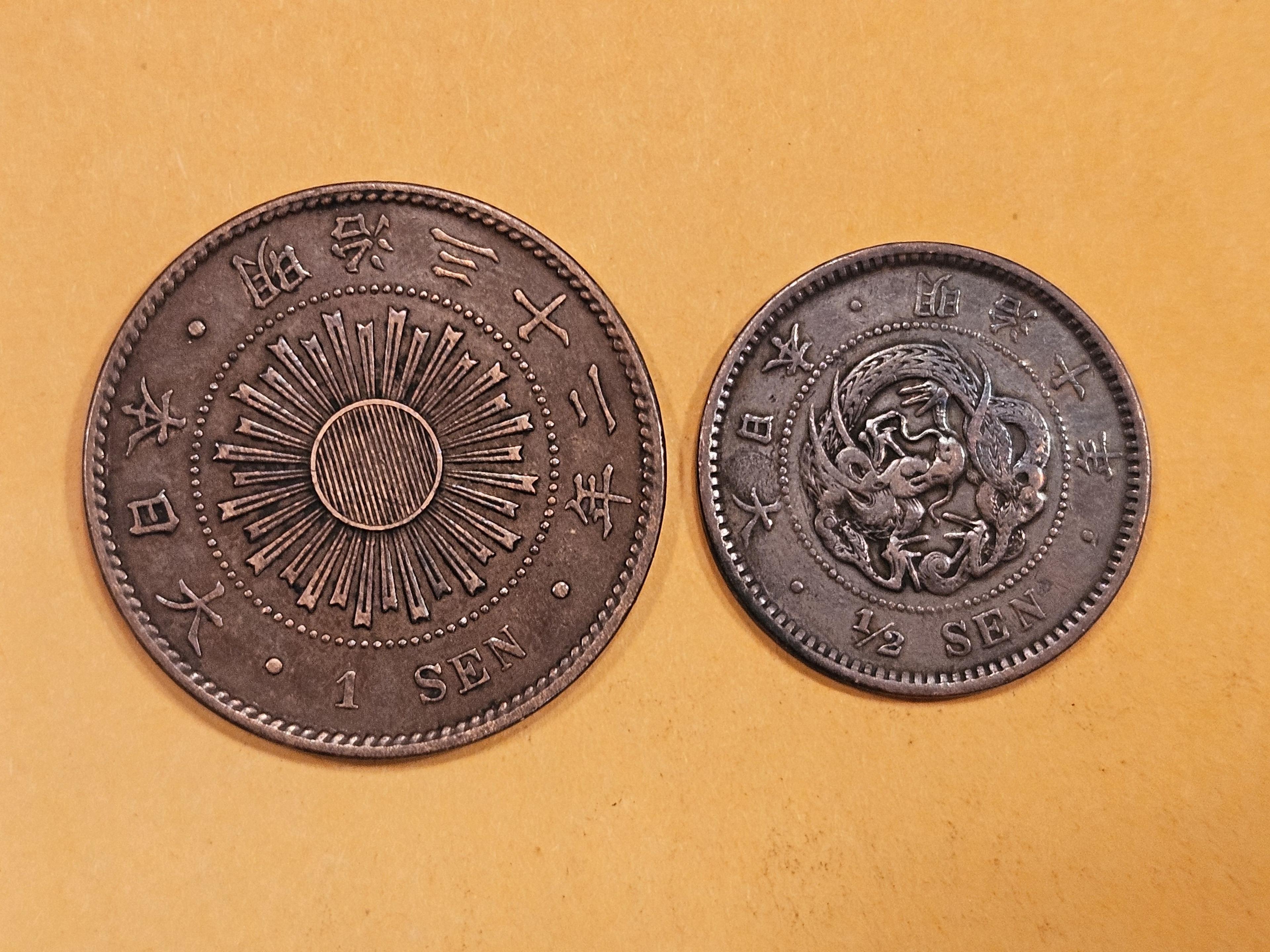 Two Japanese coins