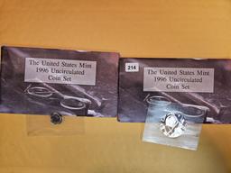Two 1996 US Mint Sets in OGP