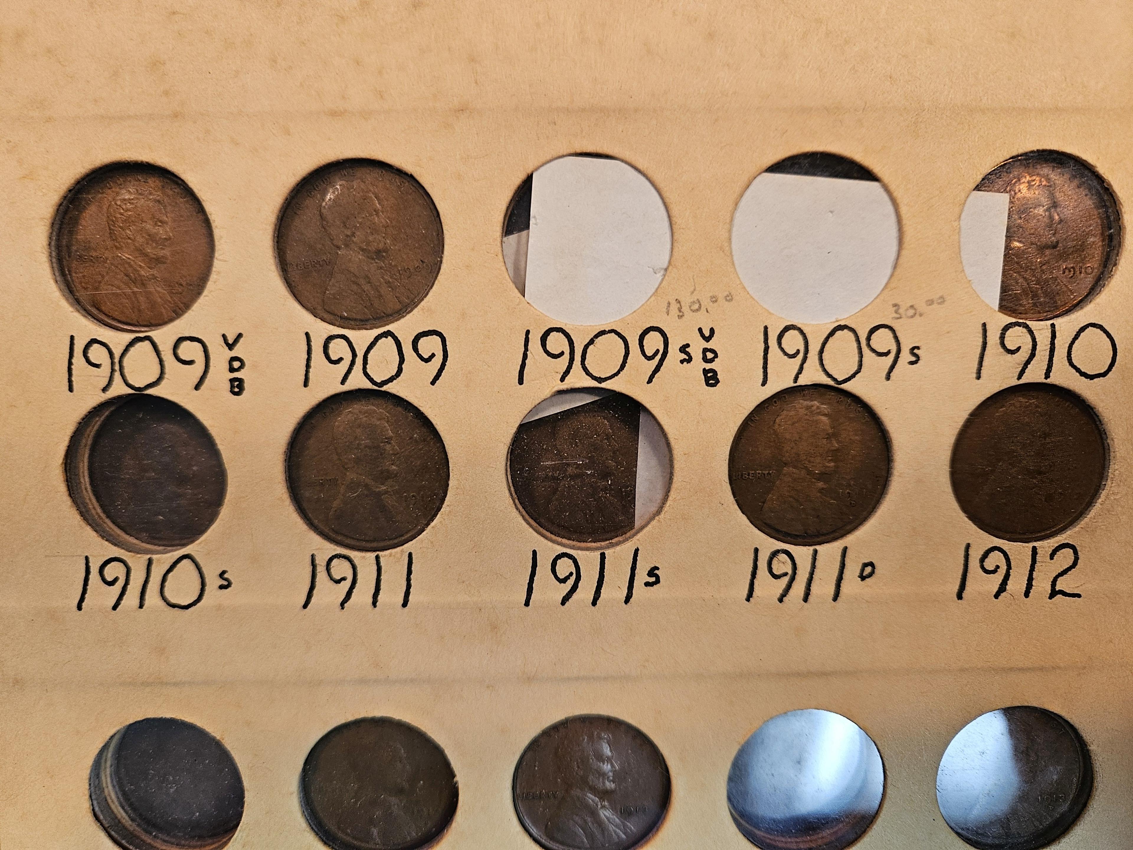 Mostly full Lincoln Wheat Cent Album