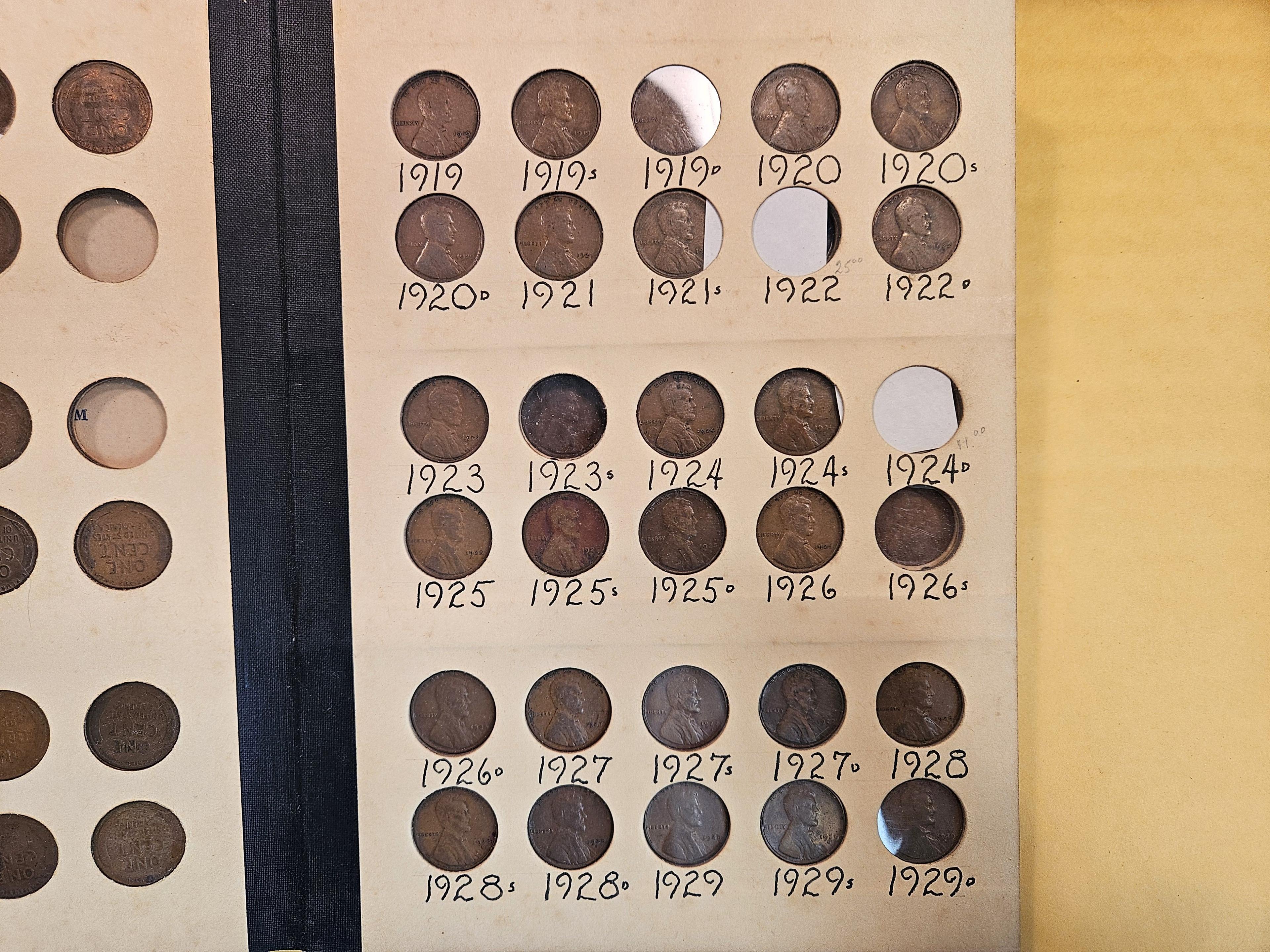 Mostly full Lincoln Wheat Cent Album