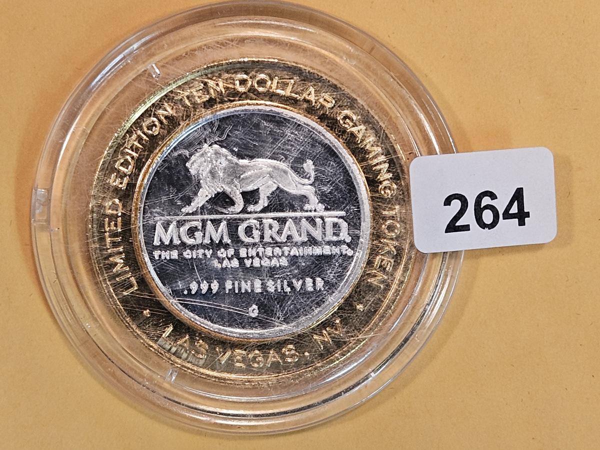 Nice .999 fine silver Casino Gaming Token