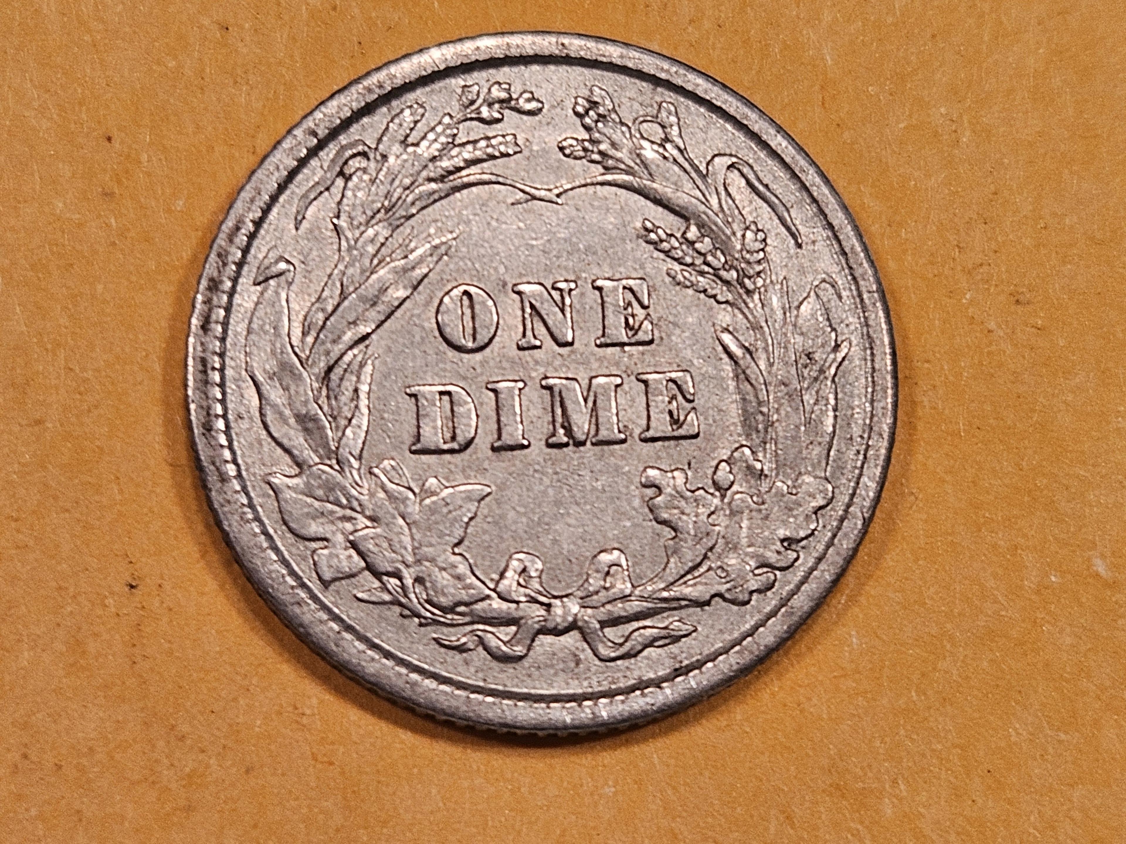 1906 Barber Dime in Extra Fine plus