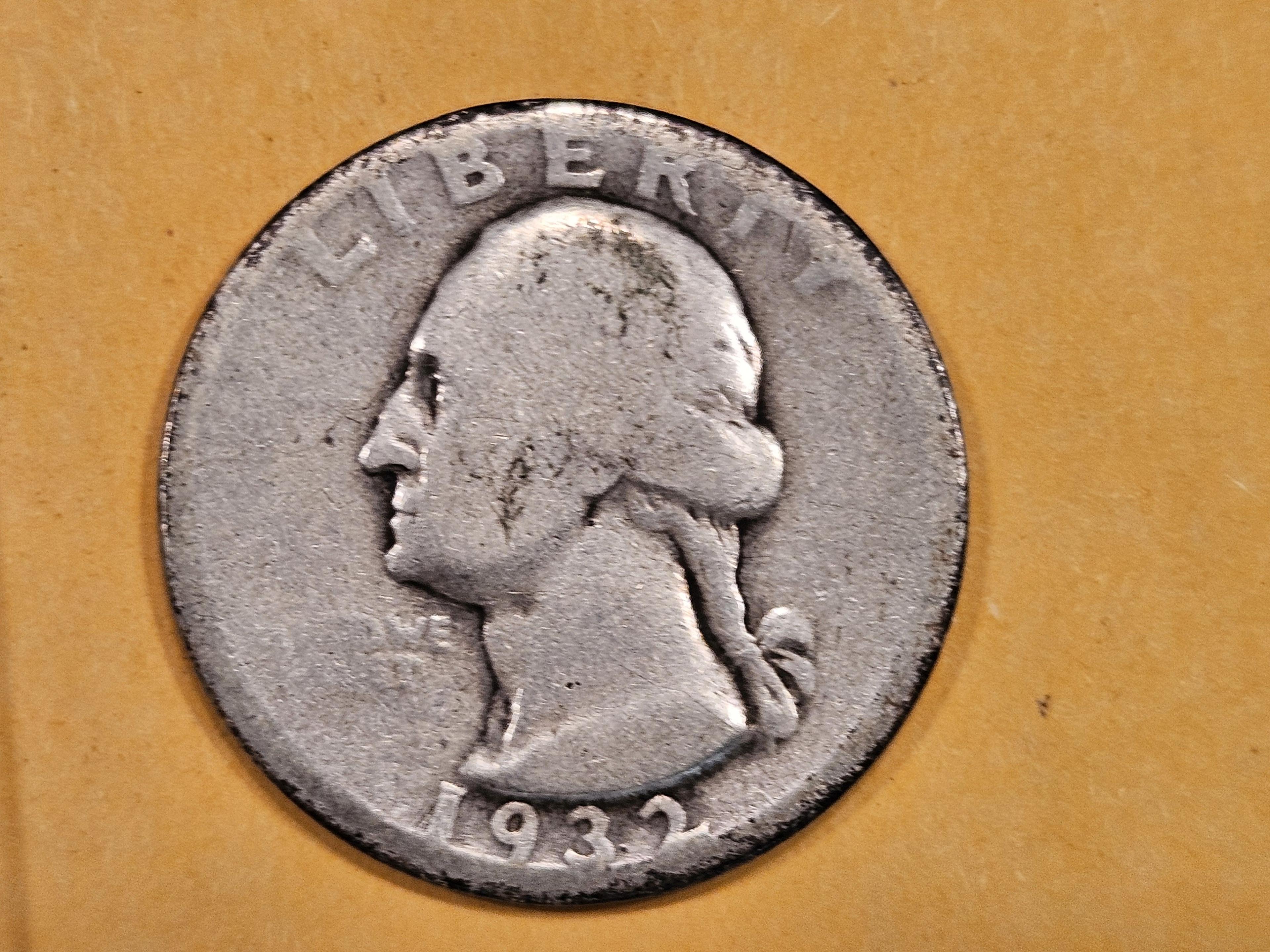 ** KEY DATE 1932-D Washington Quarter