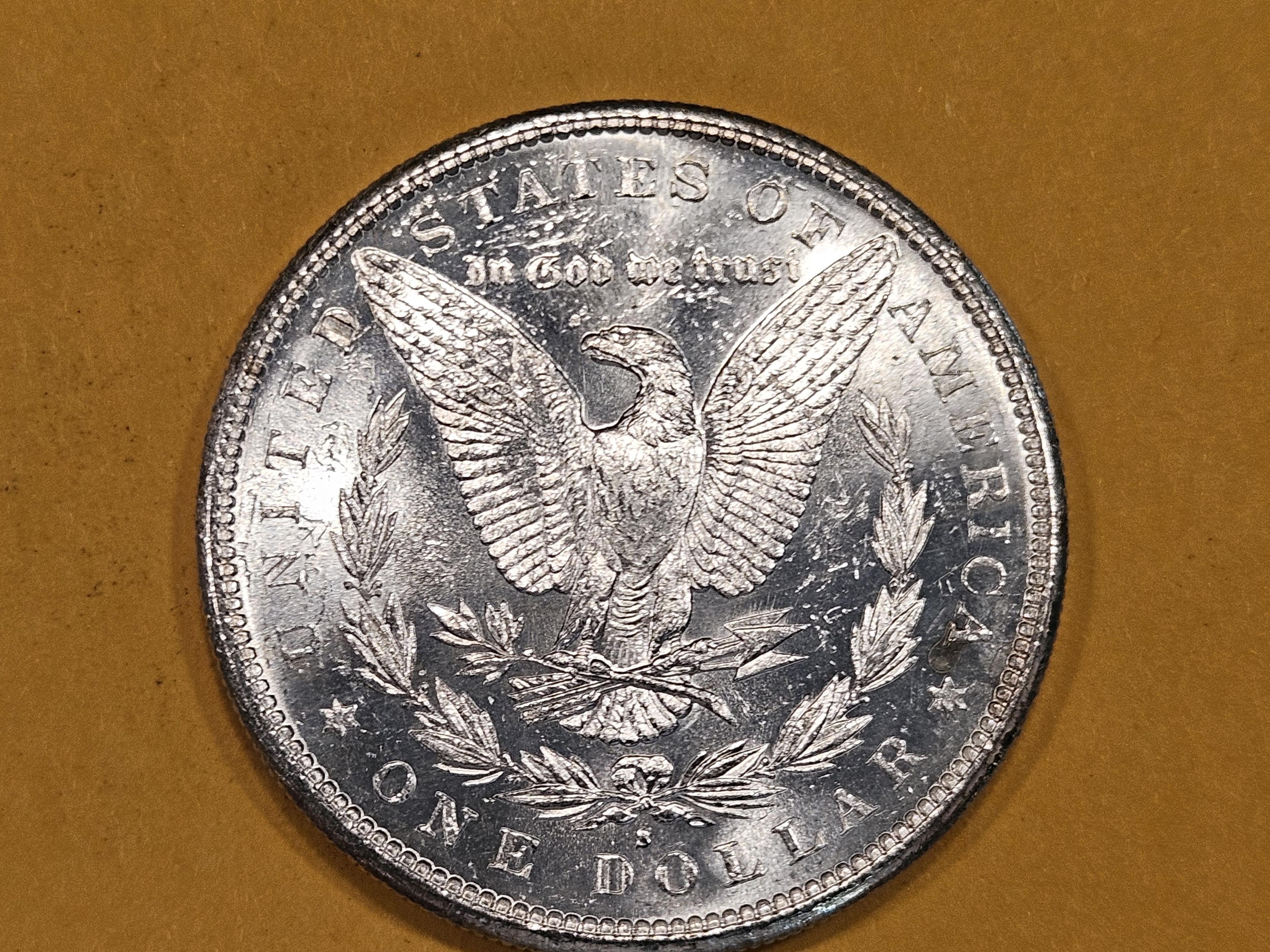 Very Choice Brilliant Uncirculated 1881-S Morgan Dollar