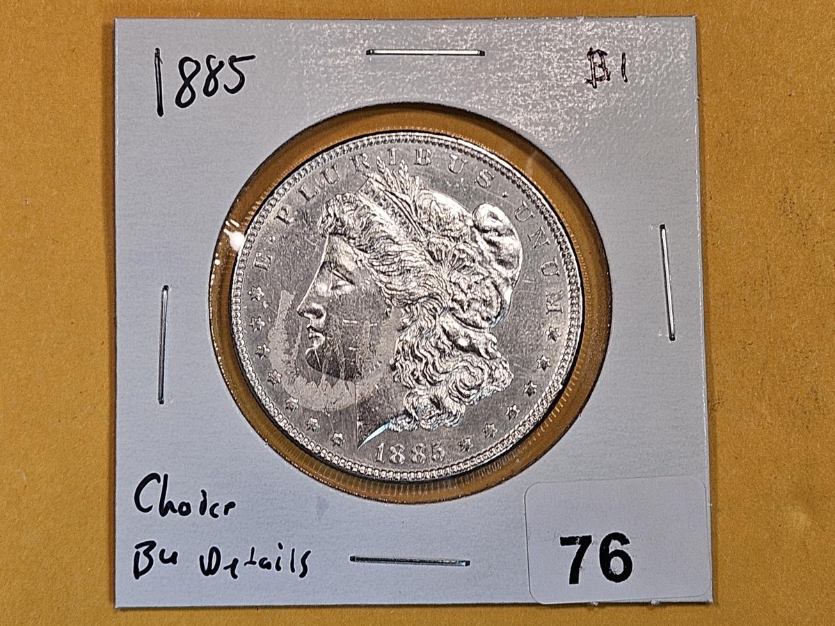 Choice Brilliant Uncirculated 1885 Morgan Dollar