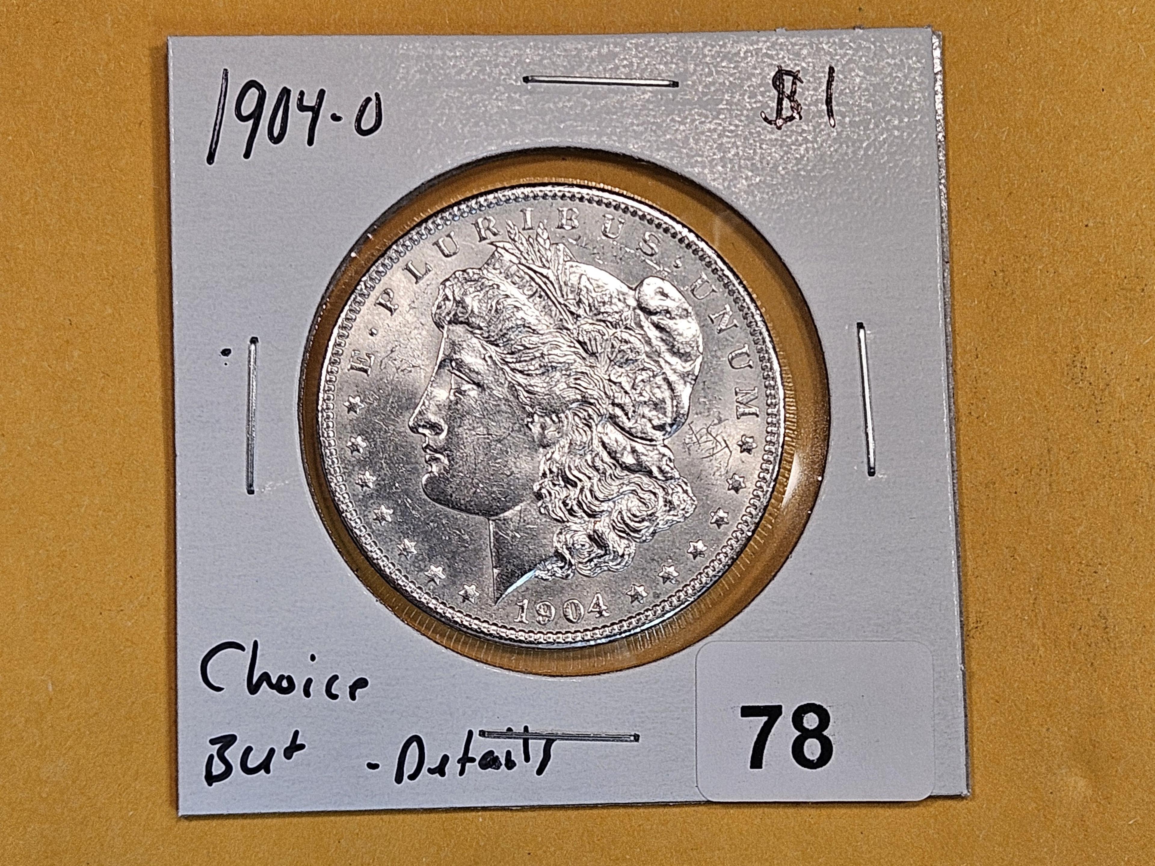 Choice Brilliant Uncirculated Plus 1904-O Morgan Dollar