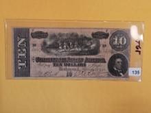 1864 Ten Dollar CSA Note