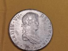 Brilliant AU-UNC 1814/3 Bolivia silver 8 reals